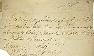 Document signed "Godolphin"