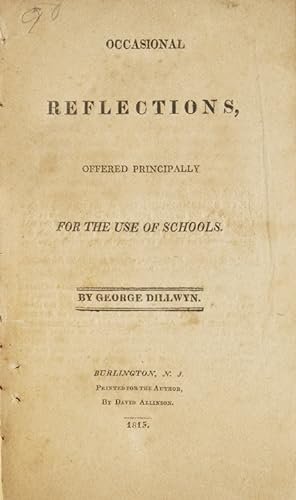 Seller image for Occasional Reflections, offered Principally for the Use of Schools for sale by The Old Mill Bookshop