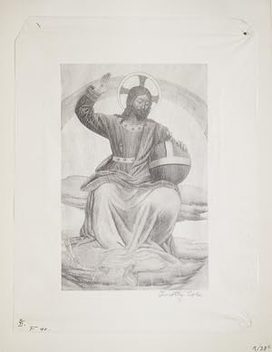 Wood Engraving: Christ and the World