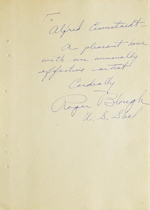 Seller image for Autograph Note Signed, n.p., n.d. for sale by The Old Mill Bookshop