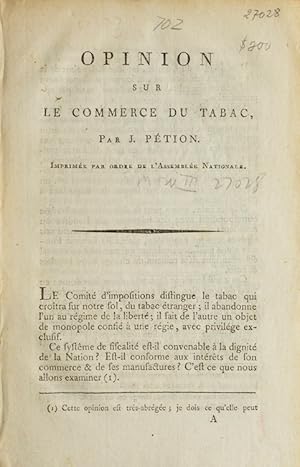 Opinion sur le Commerce du Tabac