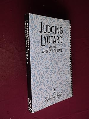 Imagen del vendedor de Judging Lyotard (Warwick Studies in Philosophy and Literature) a la venta por Barker Books & Vintage