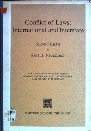 Immagine del venditore per Conflict of Laws: International and Interstate - Selected Essays venduto da books4less (Versandantiquariat Petra Gros GmbH & Co. KG)