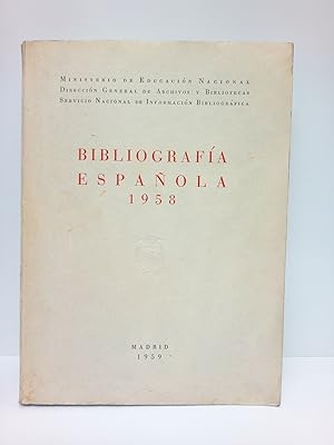 Bibliografía Española. 1958 [Catálogo]