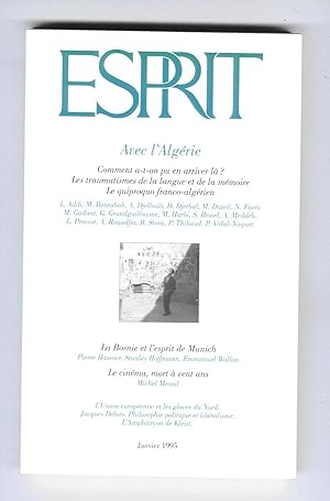 Avec l'Algérie [Esprit n°208 Janvier 1995-1]