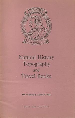 Catalogue of Natural History, Topography and Travel Books. April 3 1968
