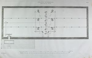 "Einrichtung von Sägemühlen" originale Feder-Lithographie auf Papier/paper ca.27x42cm; Blatt Nr.3...