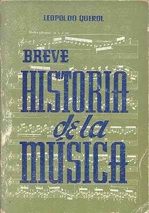 BREVE HISTORIA DE LA MUSICA Tomo segundo