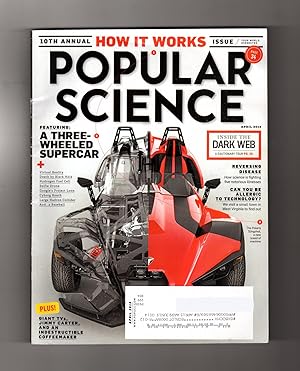 Seller image for Popular Science - April, 2015. 3-Wheel Supercar; Dark Web; Technology Allergy; Tech Answers to High-Seas Piracy; Green Bank, WV Quite Zone; Beating Alzheimer's and Blindness for sale by Singularity Rare & Fine