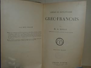 Image du vendeur pour ABRG DU DICTIONNAIRE GREC - FRANAIS mis en vente par Libros del Reino Secreto