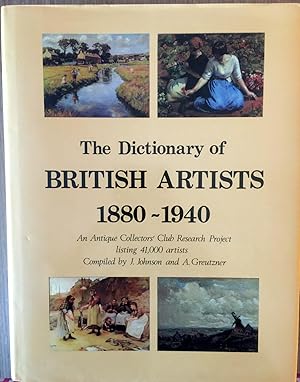 Seller image for Dictionary of British Art Vol 5, 1880-1940 for sale by Epilonian Books