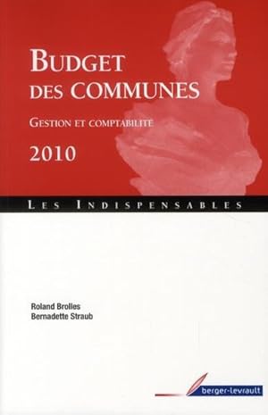 budget des communes ; gestion et comptabilité 2010
