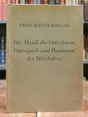 Die Musik der Osterfeiern, Osterspiele und Passionen des Mittelalters.