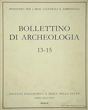 Bollettino di Archeologia 13-15
