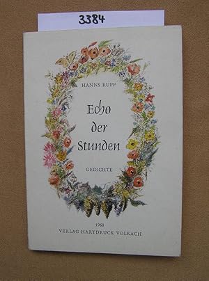 Imagen del vendedor de Echo der Stunden Gedichte a la venta por Versandantiquariat Lesemeile