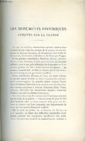 Bild des Verkufers fr BULLETIN MONUMENTAL 99e VOLUME DE LA COLLECTION N2, 3, 4 - LES MONUMENTS HISTORIQUES ATTEINTS PAR LA GUERRE PAR JEAN VERRIER zum Verkauf von Le-Livre