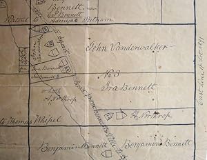 Manuscript map of Deposit and Bennettsville