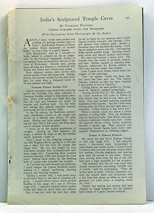 Seller image for India's Sculptured Temple Caves. Article published in National Geographic Magazine, Volume 103, Number 5 (May 1953), pp. 665-678 for sale by Cat's Cradle Books