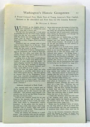 Seller image for Washington's Historic Georgetown. Article published in National Geographic Magazine, Volume 103, Number 4 (April 1953), pp. 513-544 for sale by Cat's Cradle Books