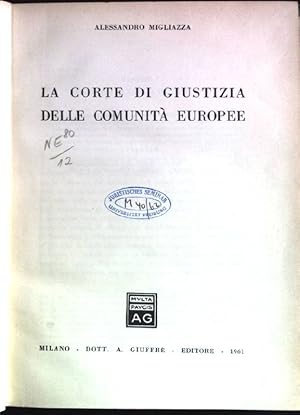 La corte di giustizia delle comunità europee