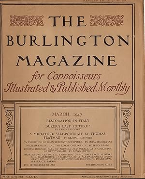 Seller image for The Burlington Magazine (Volume LXXXIX, March 1947, No. 528) for sale by Diatrope Books