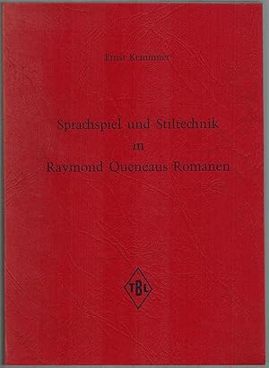 Bild des Verkufers fr Sprachspiel und Stiltechnik in Raymond Queneaus Romanen. zum Verkauf von Antiquariat Heinzelmnnchen