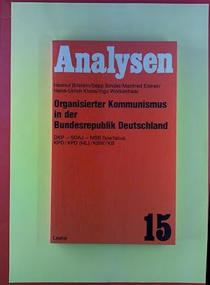 Bild des Verkufers fr Analysen 15. Organisierter Kommunismus in der Bundesrepublik Deutschland. zum Verkauf von biblion2