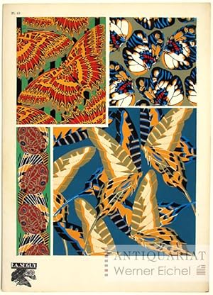 Papillons - Planche 19 - Portefeuille - (Portfolio Butterflies Schmetterlinge - Blatt Plate).