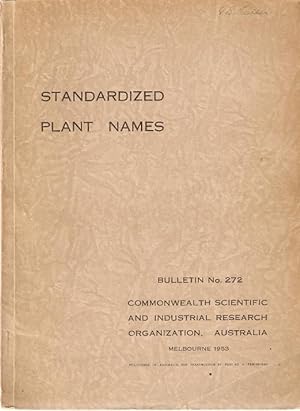 Seller image for Standardized Plant Names. Bulletin No. 272. (Superseding Bulletin No. 156) for sale by City Basement Books