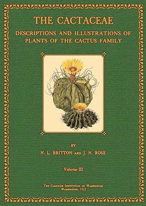 Bild des Verkufers fr The Cactaceae - 3 zum Verkauf von Antiquariat  Fines Mundi