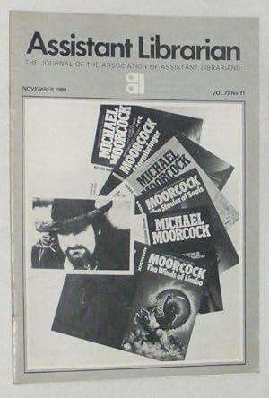 Assistant Librarian vol.73 no.11, November 1980: Michael Moorcock issue