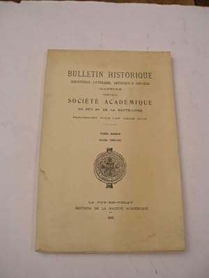 BULLETIN HISTORIQUE TOME XXXIX ANNEE 1960-1961