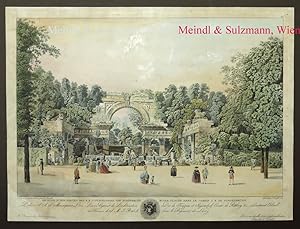 Seller image for Die Ruine in dem Garten des K. K. Lustschlosses von Schnbrunn - Ruine; place dans le jardin I. R. de Schoenbrunn". Aus: Ansichten der Residenzstadt Wien. for sale by Antiquariat MEINDL & SULZMANN OG