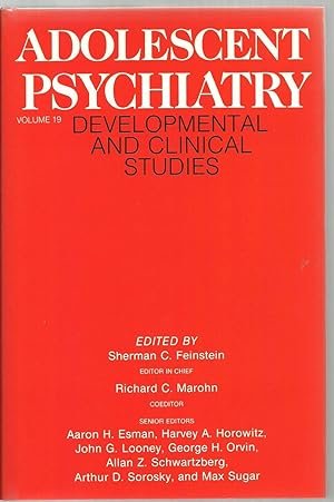 Seller image for Adolescent Psychiatry, Developmental And Clinical Studies - Volume 19 for sale by Sabra Books