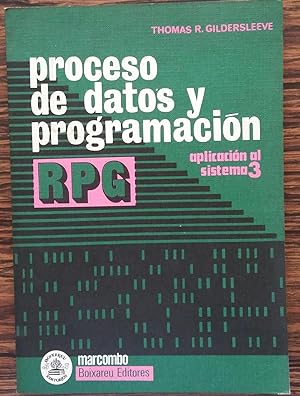 Proceso de datos y programacion RPG aplicacion al sistema 3