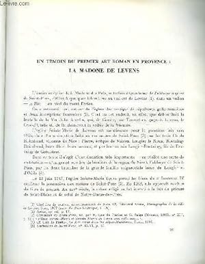 Bild des Verkufers fr BULLETIN MONUMENTAL 119e VOLUME DE LA COLLECTION N4 - UN TEMOIN DU PREMIER ART ROMAN EN PROVENCE : LA MADONE DE LEVENS PAR JACQUES THIRION zum Verkauf von Le-Livre