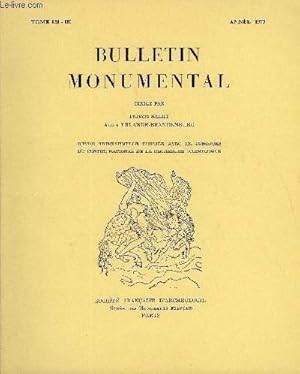 Imagen del vendedor de BULLETIN MONUMENTAL TOME 131 N3 - LE PORTAIL CENTRAL DE LA FACE OCCIDENTALE DE SAINT-DENIS PAR SUMNER MCK. CROSBY ET PAMELA Z. BLUM a la venta por Le-Livre