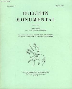 Bild des Verkufers fr BULLETIN MONUMENTAL TOME 135 N1 - NOTE SUR UN CHAPITEAU ROMAN DECOUVERT RECEMMENT A VALENCE PAR JACQUES THIRION, LA CATHEDRALE DE LAUSANNE. A PROPOS DU SEPTIEME CENTENAIRE DE LA CONSECRATION DE 1275 PAR FRANCIS SALET zum Verkauf von Le-Livre