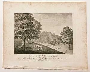 Leicestershire Donnington Park Hall 1791 Antique Print