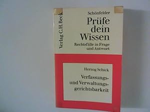 Bild des Verkufers fr Prfe dein Wissen: Rechtsflle in Frage und Antwort: Verfassungs- und Verwaltungsgerichtsbarkeit zum Verkauf von ANTIQUARIAT FRDEBUCH Inh.Michael Simon