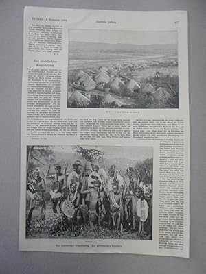 orig. Holzstich Vom südafrikanischen Kriegsschauplatz -Auszug aus einer Illustrirten Zeitung, ins...