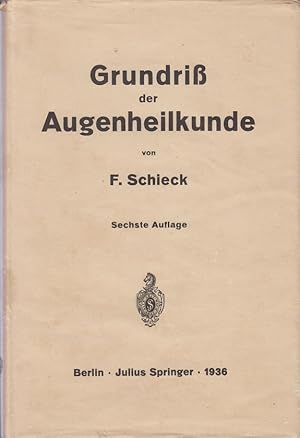 Imagen del vendedor de Grundriss der Augenheilkunde a la venta por Allguer Online Antiquariat