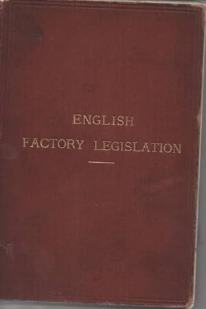 Imagen del vendedor de English Factory Legislation a la venta por C P Books Limited