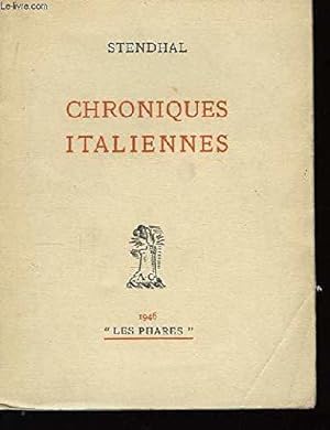 Image du vendeur pour Chroniques italiennes mis en vente par JLG_livres anciens et modernes