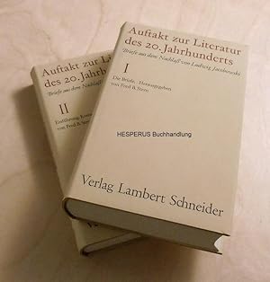 Auftakt zur Literatur des 20. Jahrhunderts - in 2 Bänden