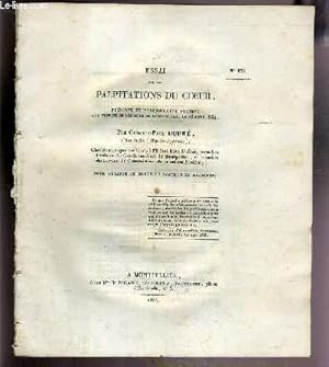 Bild des Verkufers fr ESSAI SUR LES PALPITATIONS DU COEUR - PRESENTE ET PUBLIQUEMENT SOUTENU A LA FACULTE DE MEDECINE DE MONTPELLIER LE 16 AOUT 1834 - POUR OBTENIR LE GRADE DE DOCTEUR EN MEDECINE - N125. zum Verkauf von Le-Livre