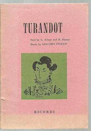 Image du vendeur pour Turandot mis en vente par Sabra Books