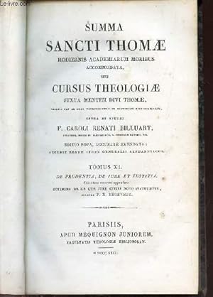 Image du vendeur pour SUMMA SANCTI THOMAE - TOMUS 11 : De prudentia, de jure et justifia. mis en vente par Le-Livre