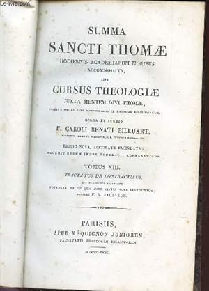 Image du vendeur pour SUMMA SANCTI THOMAE - TOMUS 13 : TRactatus de contractibus. mis en vente par Le-Livre