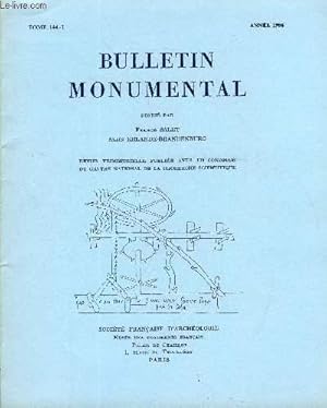 Imagen del vendedor de BULLETIN MONUMENTAL TOME 144 N1 - TABLE DES MATIRESArticlesL glise Saint-Julien de Marolles-en-Brie et ses rapports avec l architecture parisienne de la gnration de Saint-Denis, par Stephen Gardner. Noli me tangere  a la venta por Le-Livre